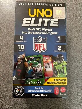 Mattel UNO Elite NFL Alt Jerseys Edition – Yellow & Blue Packaging